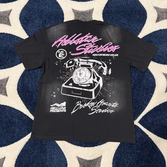 Hellstar Members Only Black T-Shirt Men’s Size Medium - Picture 3 of 3